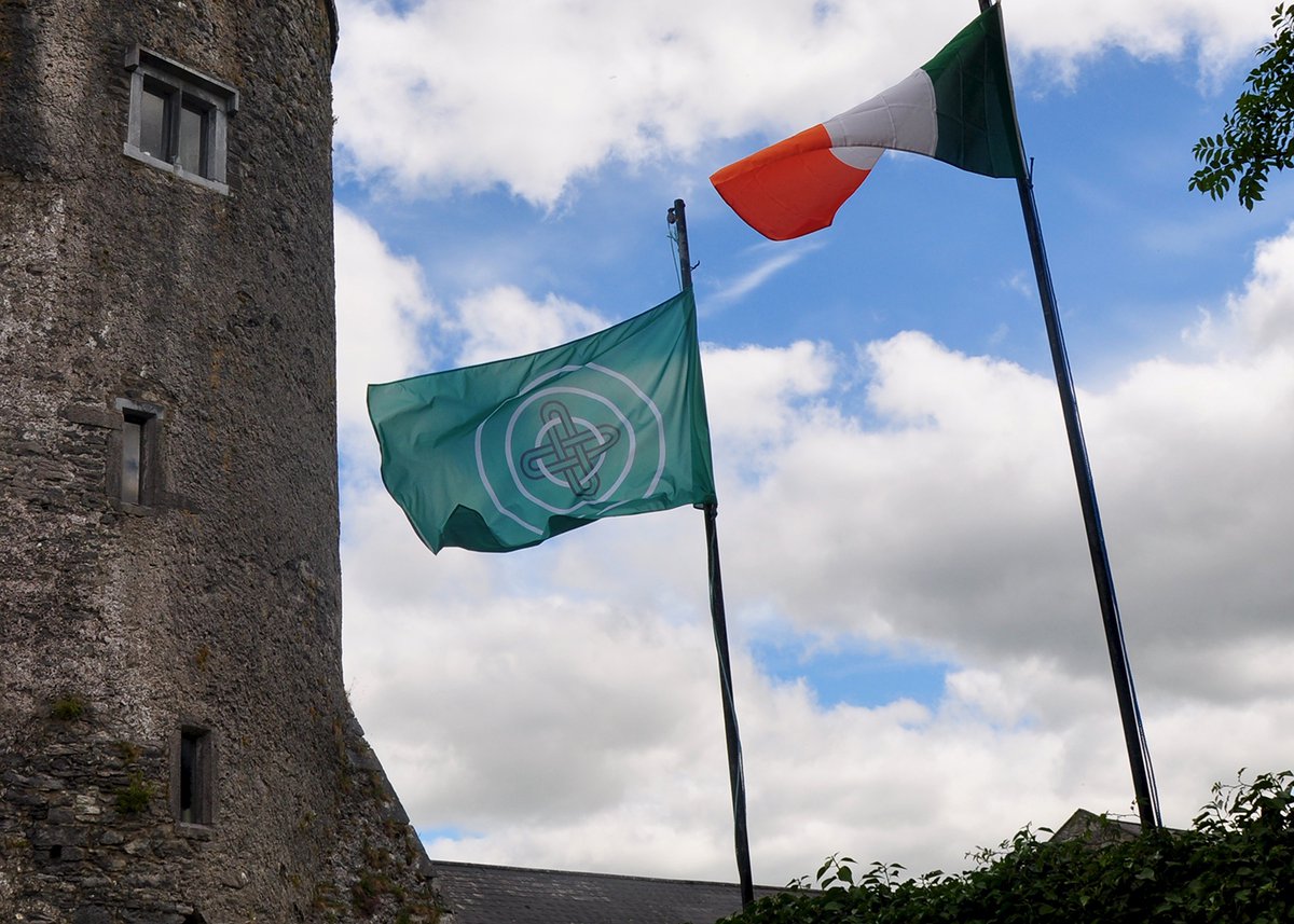 2nd NSK State Folk Art Biennale and Irish flag. Photo by Haris Hararis